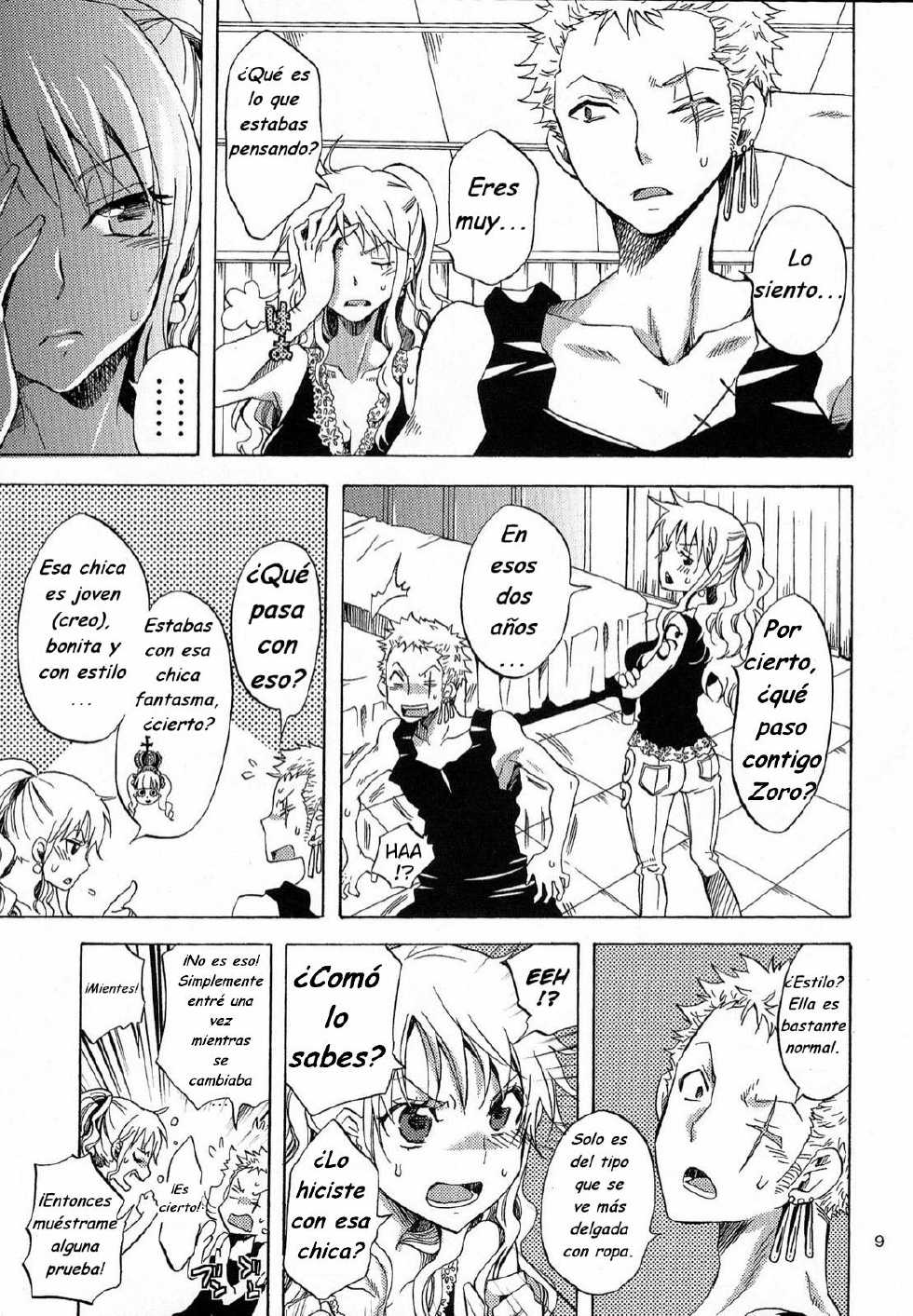 [Kurione-sha (YU-RI)] Kankitsukei Kanojo (One Piece) [Spanish] [Digital] - Page 8