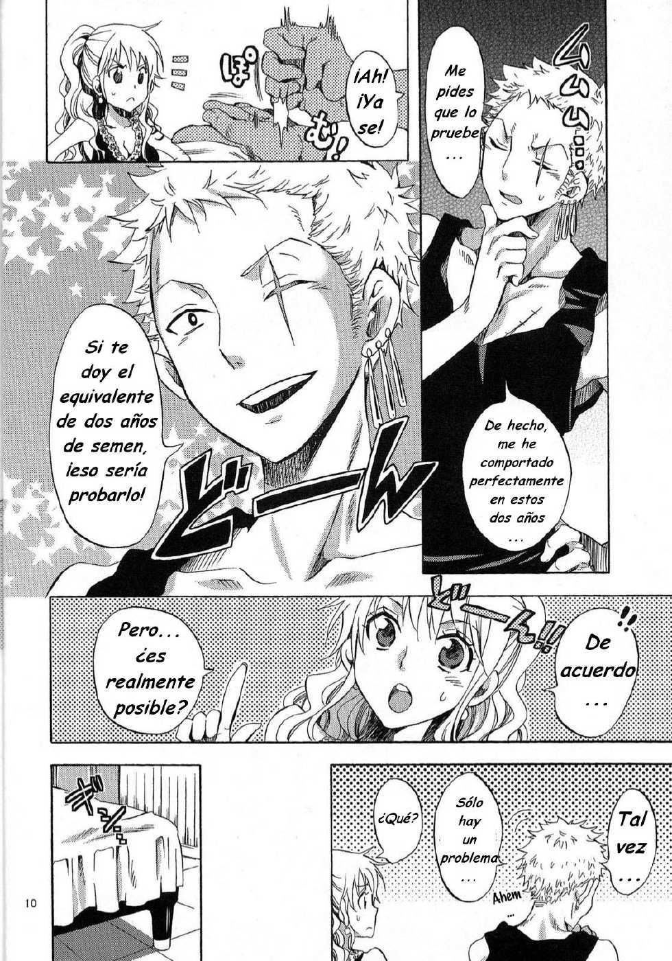 [Kurione-sha (YU-RI)] Kankitsukei Kanojo (One Piece) [Spanish] [Digital] - Page 9