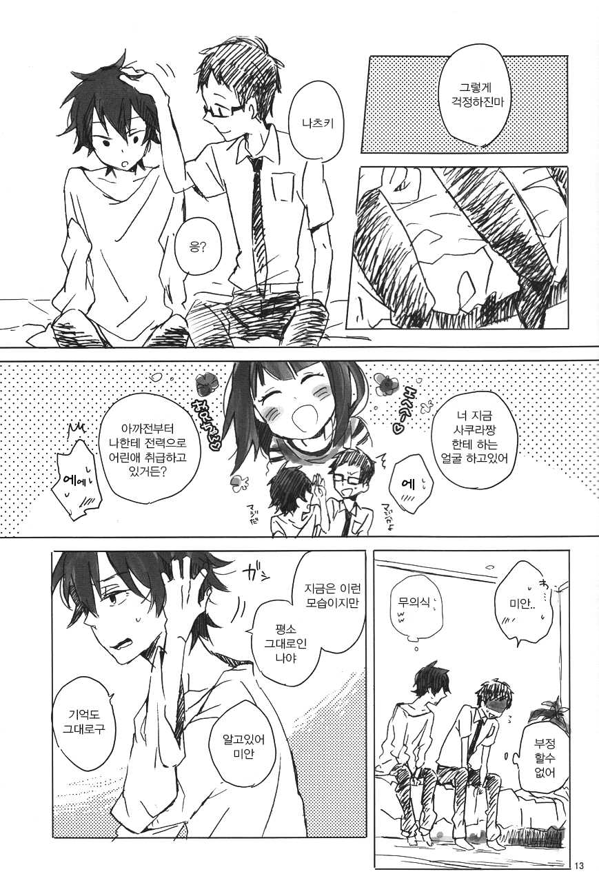 (CCTokyo130) [itumu (nino)] drop (Tsuritama) [Korean] - Page 12