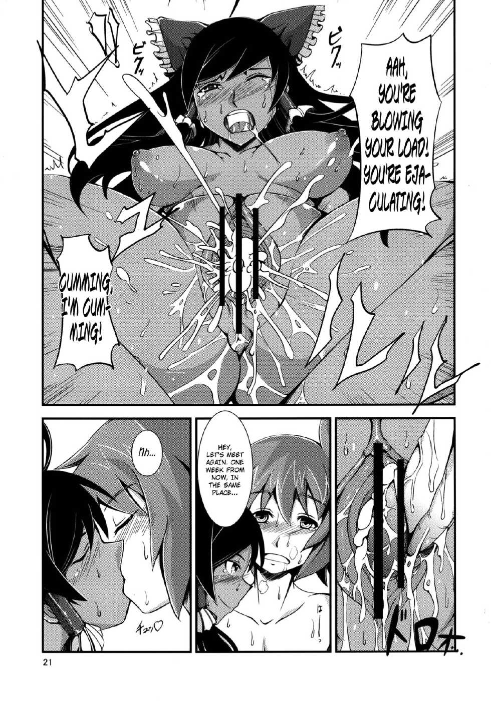 (Reitaisai 10) [JUNK × JUNK (kojou)] Kuro Miko no Hen ~Sono Ni~ | The Incident of the Black Shrine Maiden ~Part 2~ (Touhou Project) [English] {Afro} - Page 21