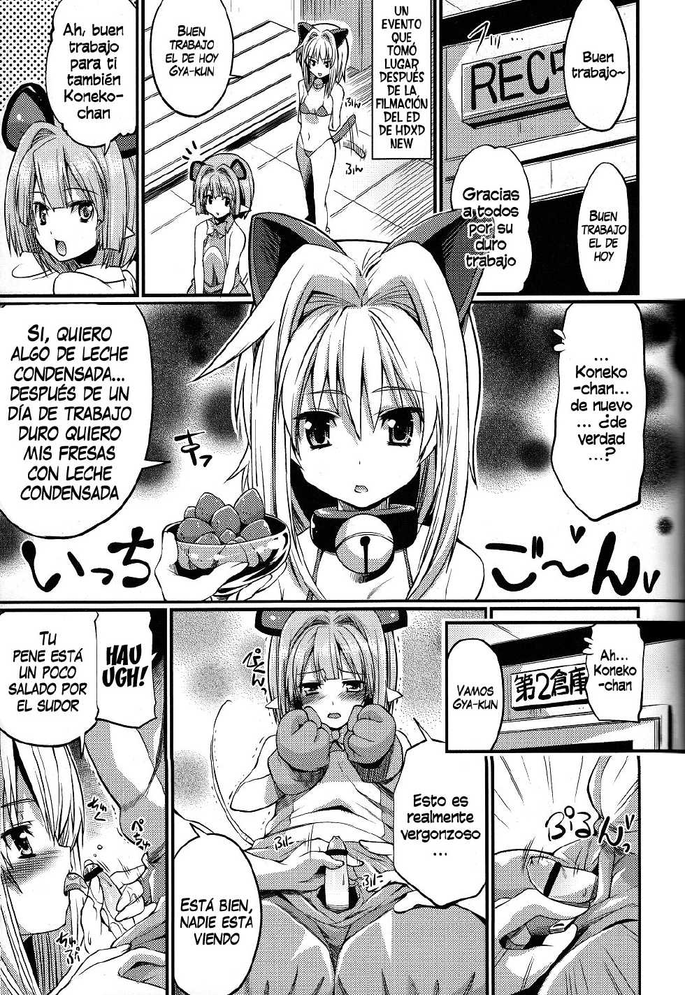 (C85) [Z-TABUKURONEKO HOUSE (Gyonikun)] Koneko-tan to, Gasper-kyun (Highschool DxD) [Spanish] [InF] - Page 3