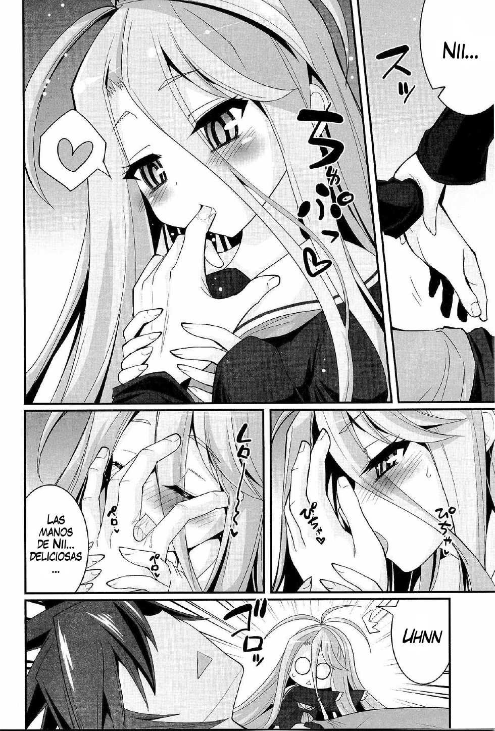[ASIANBOY (Hasemi Ryo)] Shiro-chan ga nekomi wo osoi ni kuru sou desu (No Game No Life) [Spanish] [InF] - Page 3