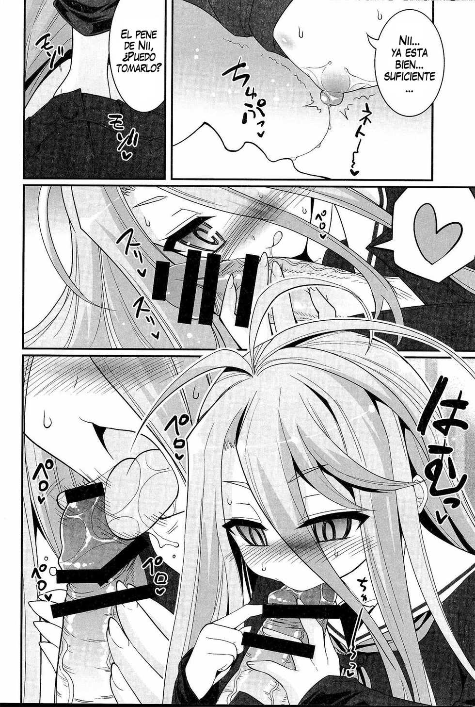 [ASIANBOY (Hasemi Ryo)] Shiro-chan ga nekomi wo osoi ni kuru sou desu (No Game No Life) [Spanish] [InF] - Page 9