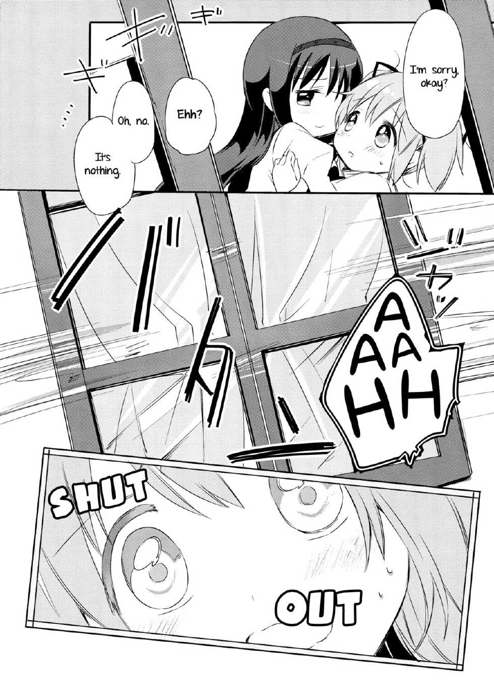 (Mou Nanimo Kowakunai 14) [CITRON (Yamada Ako)] Himitsu no Hanashi o Kikitai Soudesu | She Must Want to Hear a Secret Story (Puella Magi Madoka Magica) [English] {Yuri-ism} - Page 11