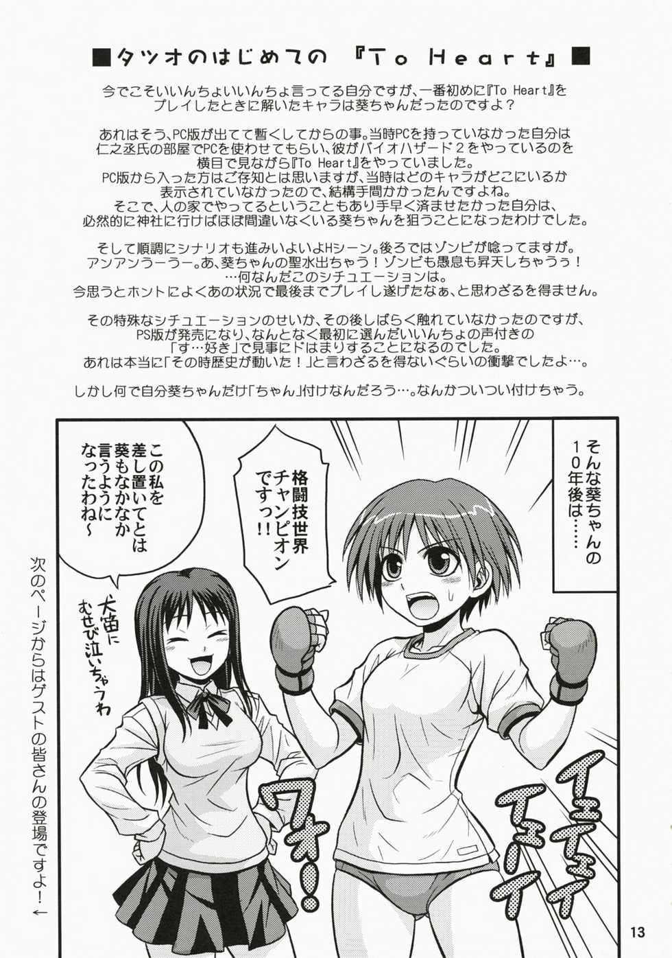 (C72) [Junpuumanpandou (Hida Tatsuo)] Memories of Heart (ToHeart) - Page 12