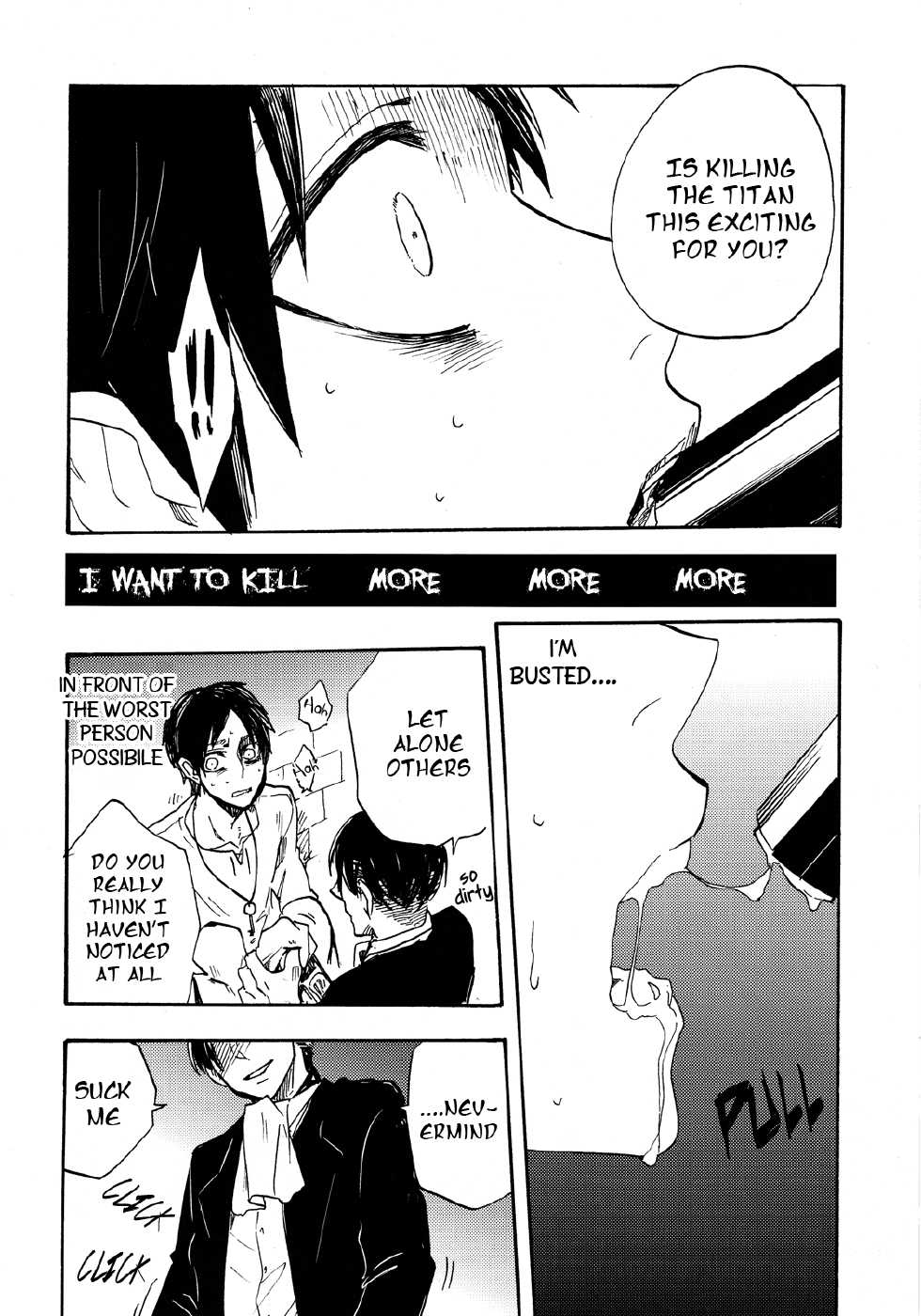 (C85) [Senkan AA (Ahiru)] Shonen Knife (Shingeki no Kyojin) [English] {KEY AND CRAVAT} - Page 34