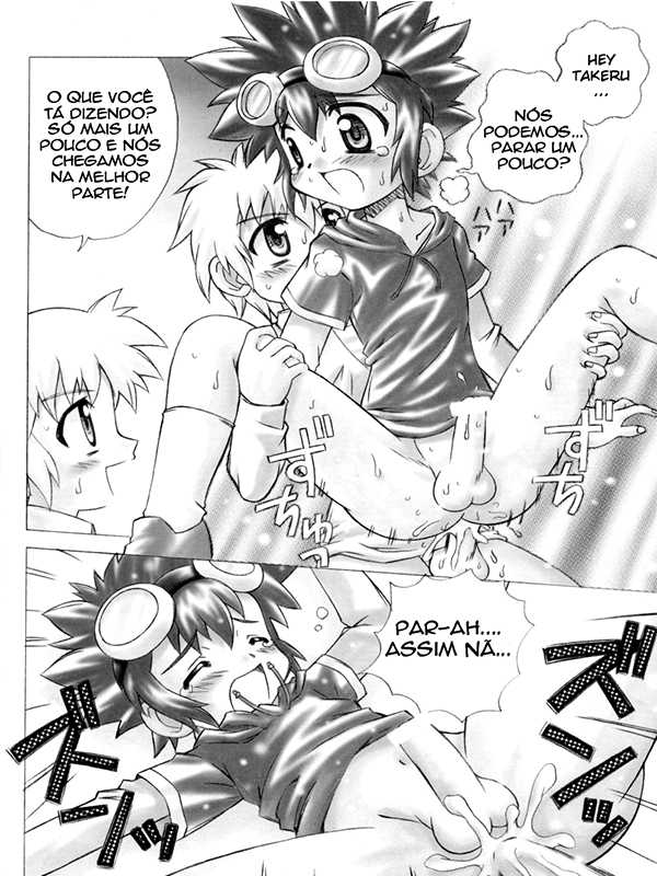 (C61) [Houkago Paradise (Sasorigatame)] Honey Cap (Digimon Adventure 02) [Portuguese-BR] {ShotaconInfinite} - Page 16