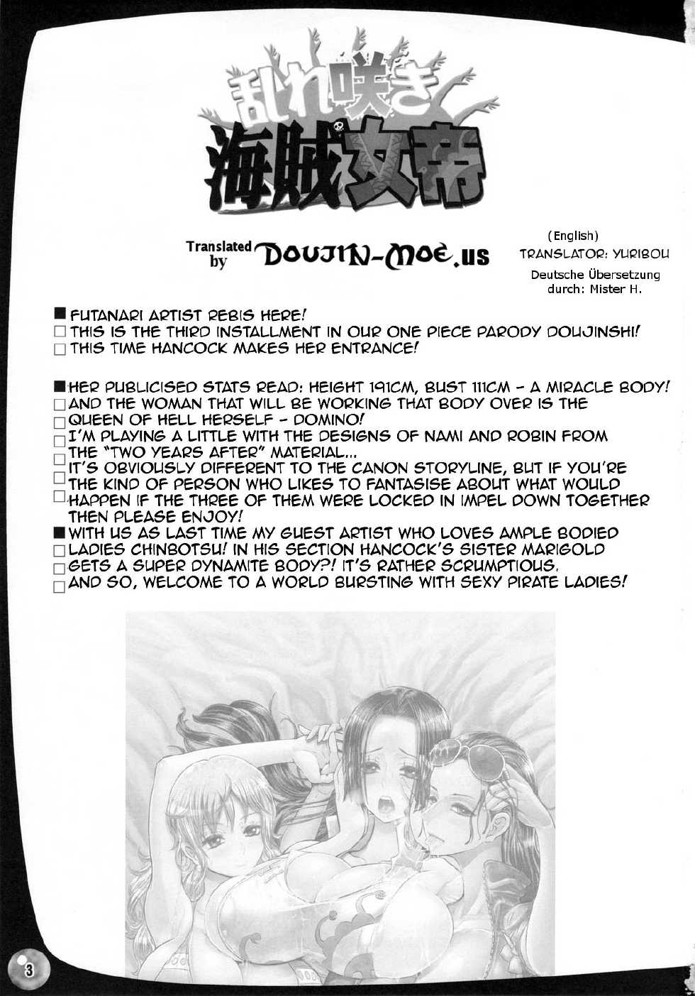 (C79) [Arsenothelus (Rebis)] Midarezaki Kaizoku Jotei (One Piece) [German] [Mister H.] [Incomplete] - Page 2
