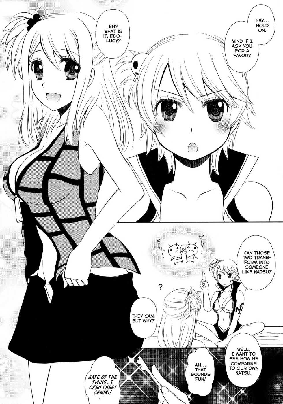 (C80) [Arcana Club (Arcana (mi))] Double Lucy (Fairy Tail) [English] [EHCOVE] - Page 3