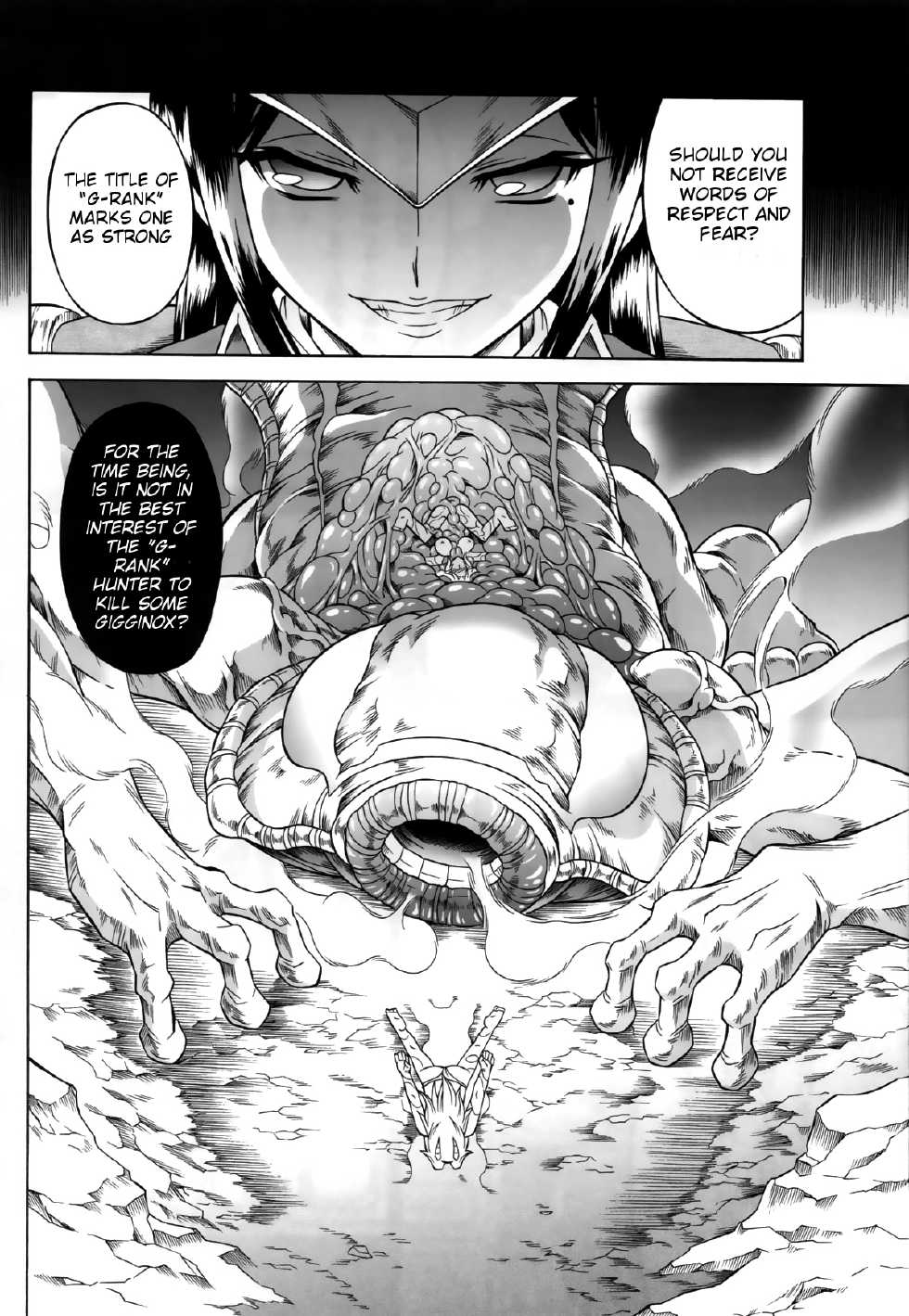 (C84) [Yokohama Junky (Makari Tohru)] Solo Hunter no Seitai 4 The second part (Monster Hunter) [English] [darkclone] - Page 33