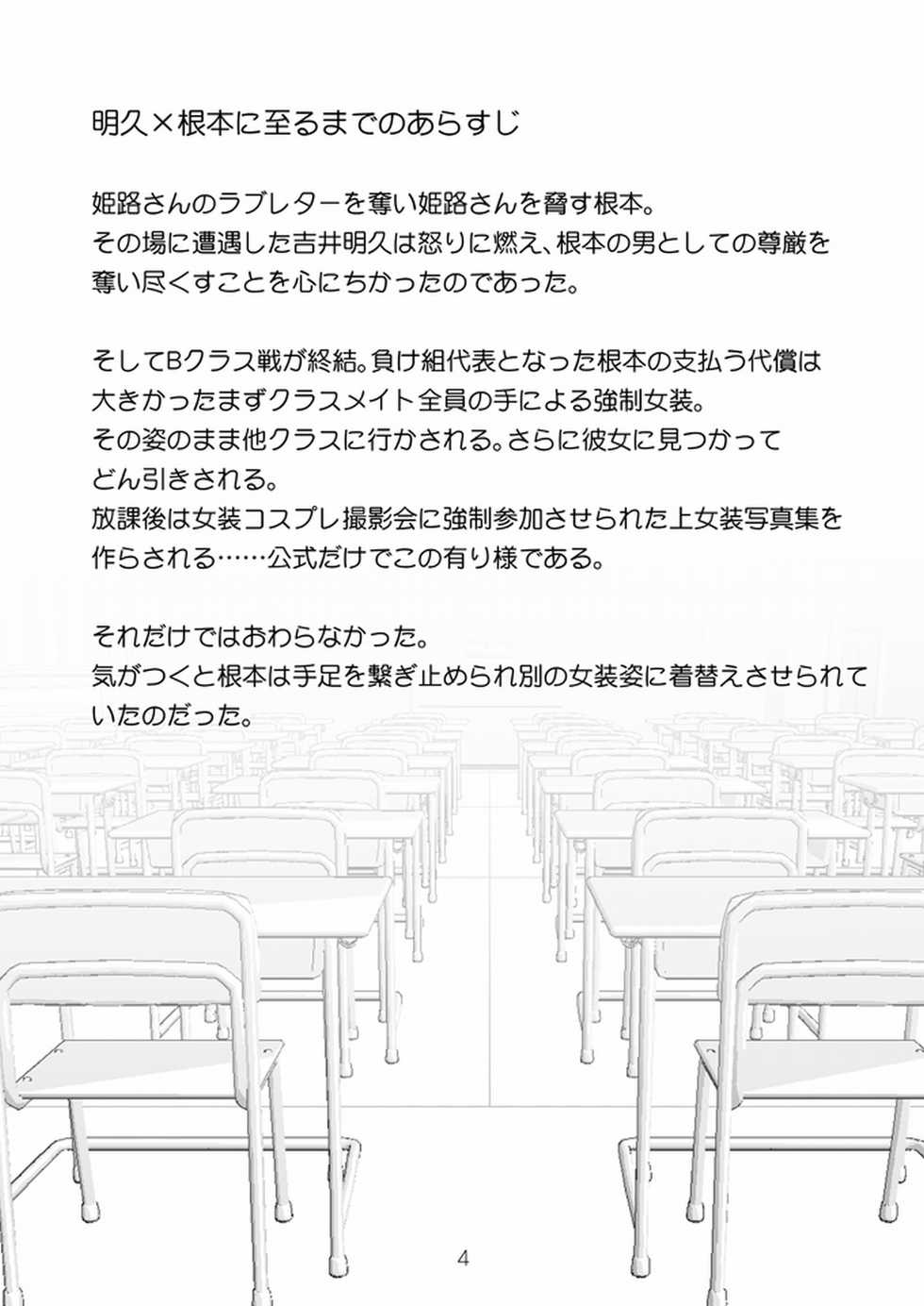 [Haikibutsu (Daichi)] B Class no Nemoto-kun ~Josou Dildo Fuck~ (Baka to Test to Shoukanjuu) [Digital] - Page 4