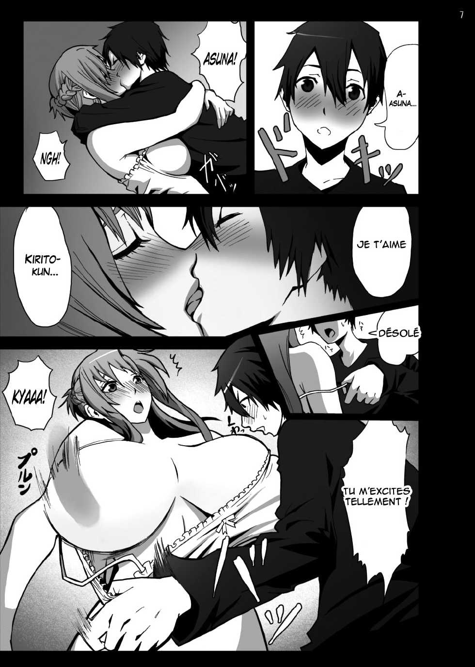 [Studio Nunchaku (Autumm)] Asuna o Bakunyuu ni Shite Mita (Sword Art Online) [French] {Trad Low Cost} [Digital] - Page 6