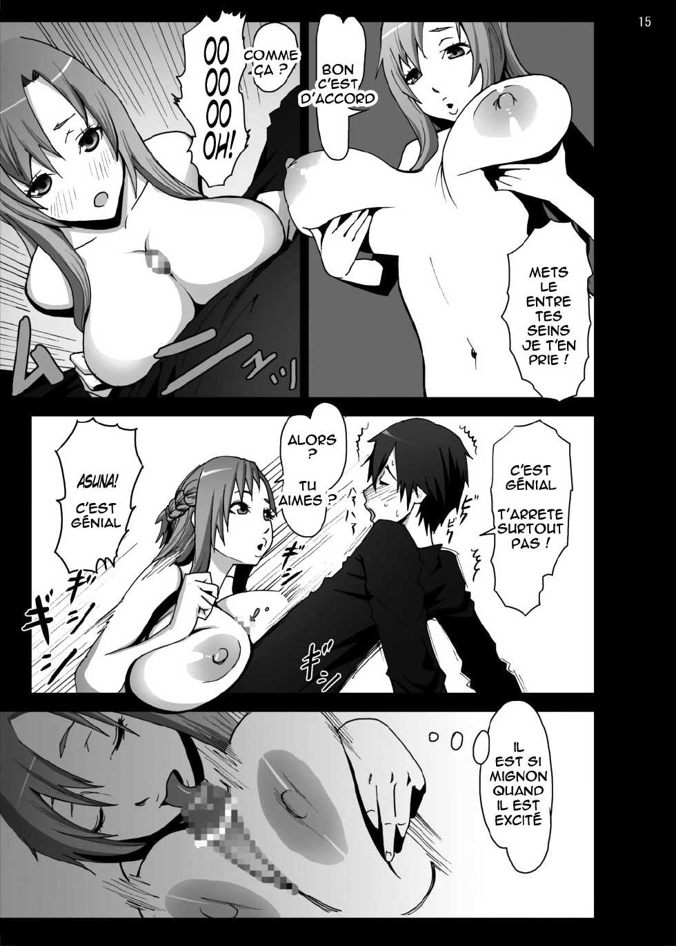 [Studio Nunchaku (Autumm)] Asuna o Bakunyuu ni Shite Mita (Sword Art Online) [French] {Trad Low Cost} [Digital] - Page 14