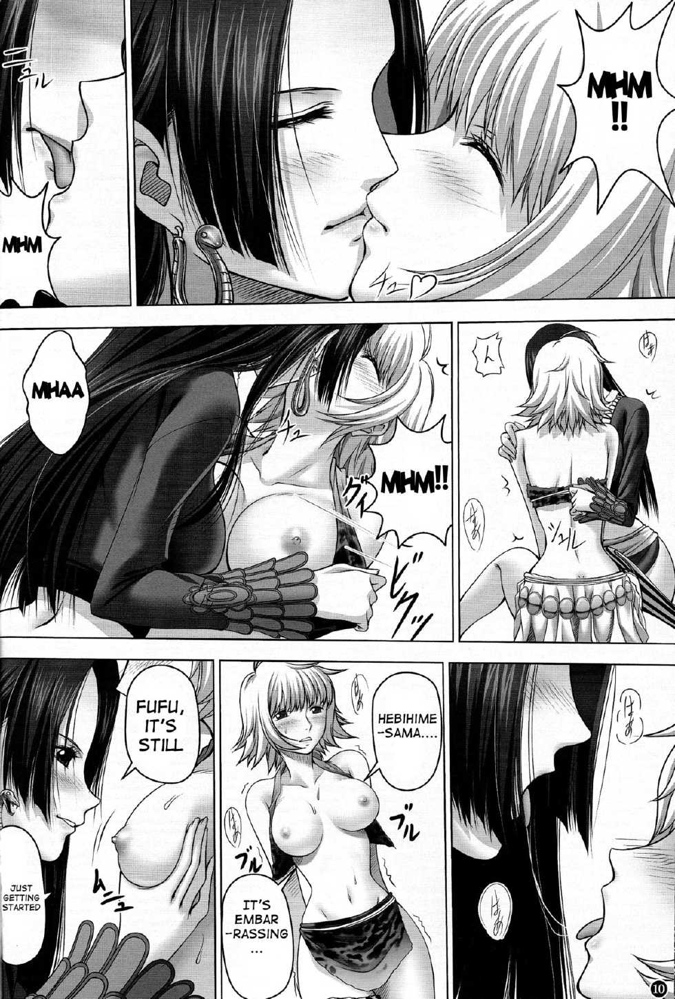 (C84) [Mikenekodou (Muten)] Hebihime-sama to Warui Mushi | Hebihime-Sama Punishes Margaret (One Piece) [English] {doujin-moe.us} - Page 9