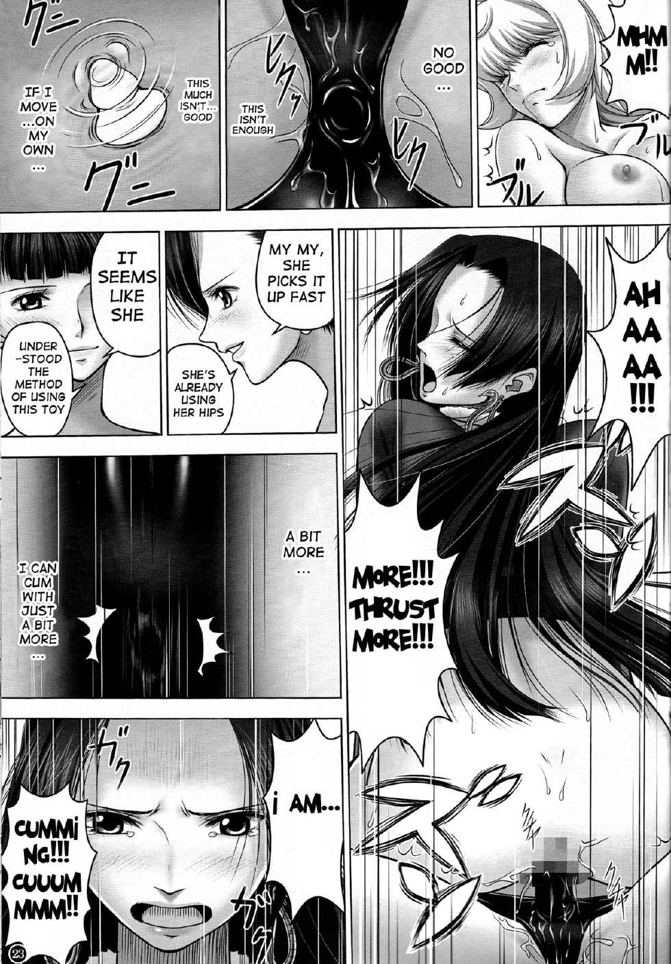 (C84) [Mikenekodou (Muten)] Hebihime-sama to Warui Mushi | Hebihime-Sama Punishes Margaret (One Piece) [English] {doujin-moe.us} - Page 22