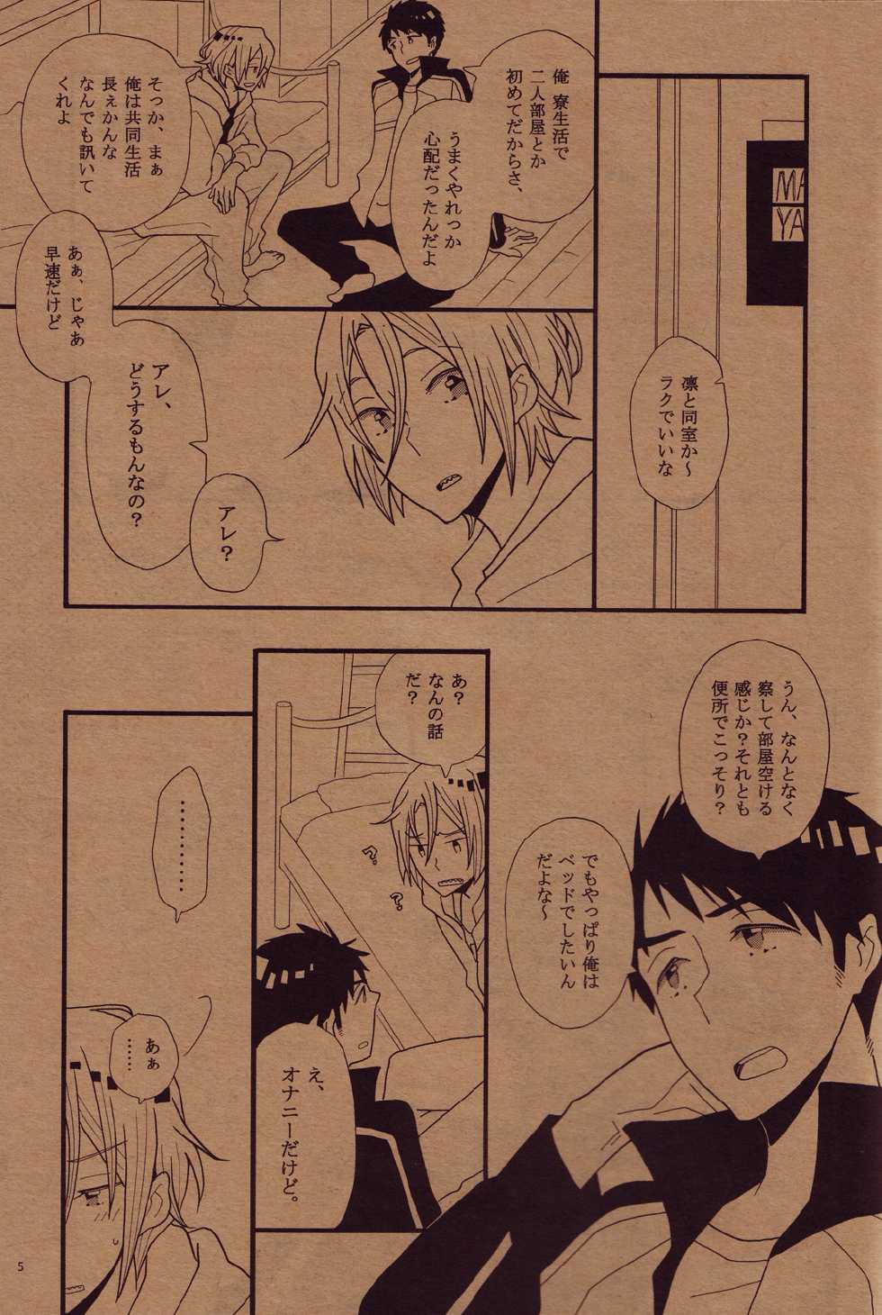 (C86) [100man (Mg)] Tamekonderu keidanshi (Free!) - Page 2