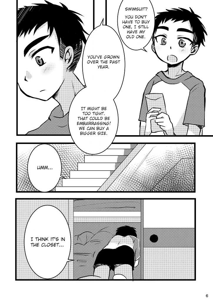 [Nanashi Shounen (7c)] Mizugi tte Kimochi ii ne! [English] [Shotachan Translations] [Digital] - Page 6