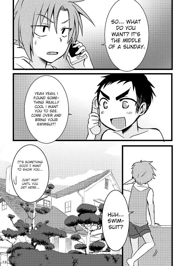 [Nanashi Shounen (7c)] Mizugi tte Kimochi ii ne! [English] [Shotachan Translations] [Digital] - Page 13