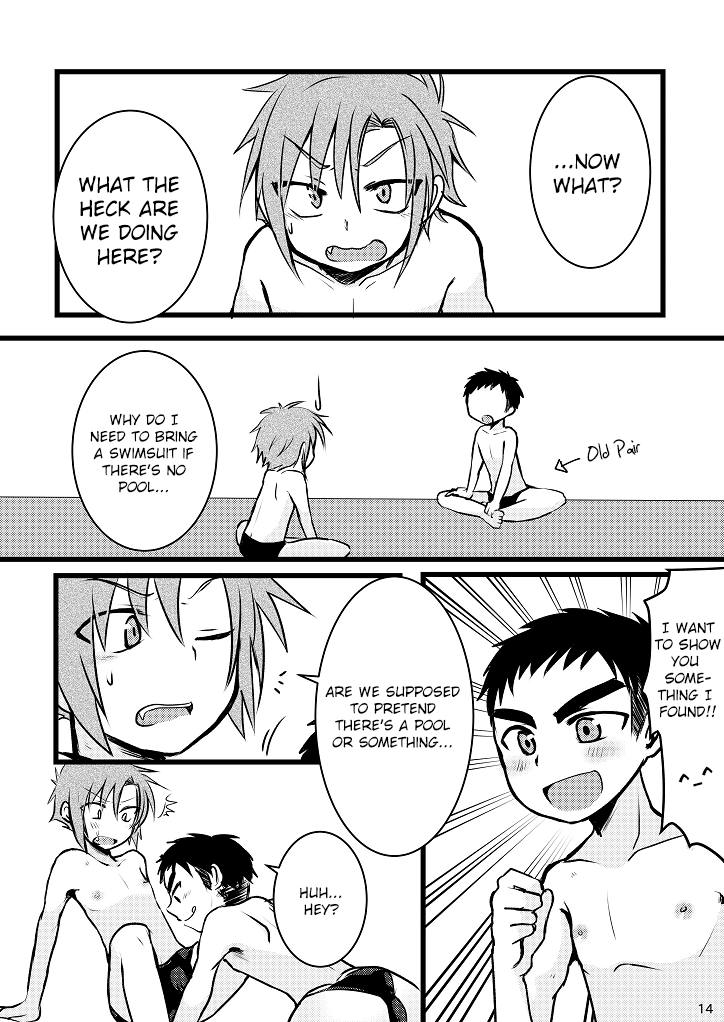 [Nanashi Shounen (7c)] Mizugi tte Kimochi ii ne! [English] [Shotachan Translations] [Digital] - Page 14