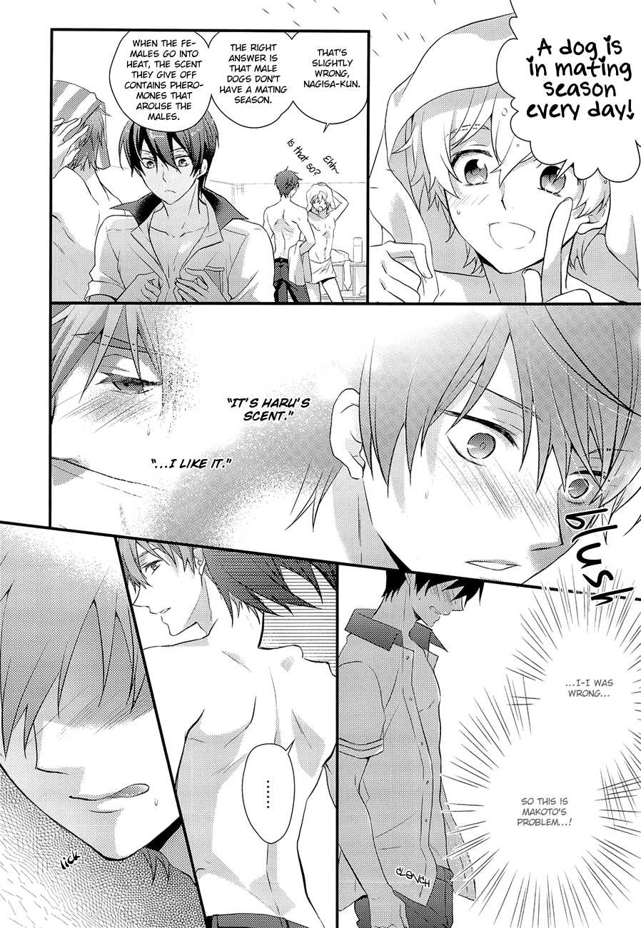 (SPARK8) [Kyuukyuubako (Bandaid)] Hatsujou suru Hi (Free!) [English] [Baka Dumb Aho Scans] - Page 8