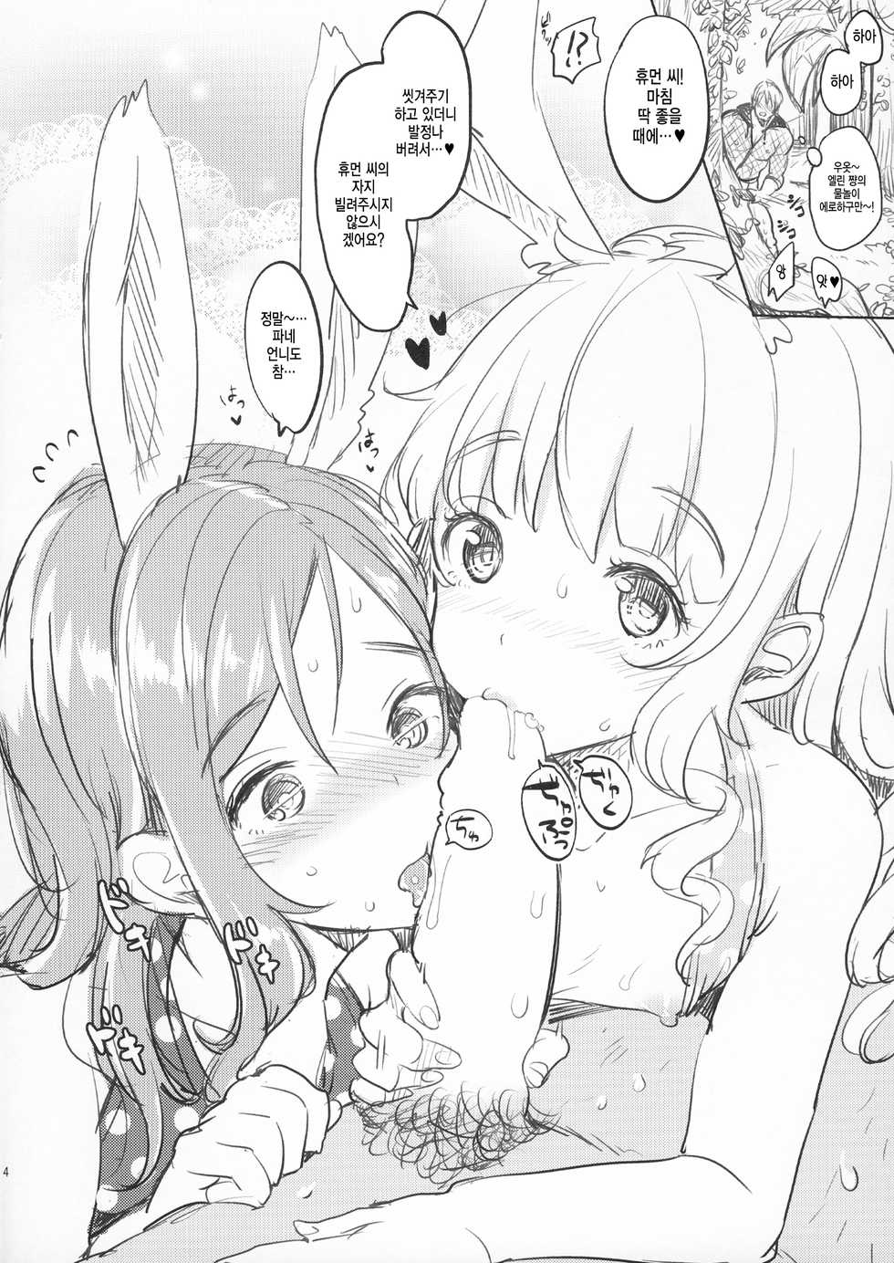 (C86) [Team Kihara (Mojarin)] Elin-chan to Mizu Asobi (TERA The Exiled Realm of Arborea) [Korean] [Team Dog Drip] - Page 4