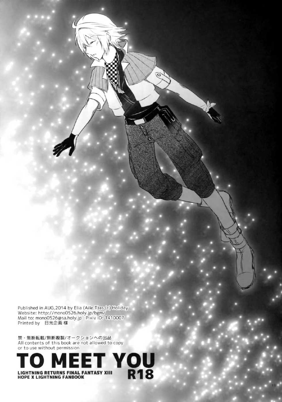 (C86) [Holiday (Elia)] TO MEET YOU (Final Fantasy XIII) - Page 13
