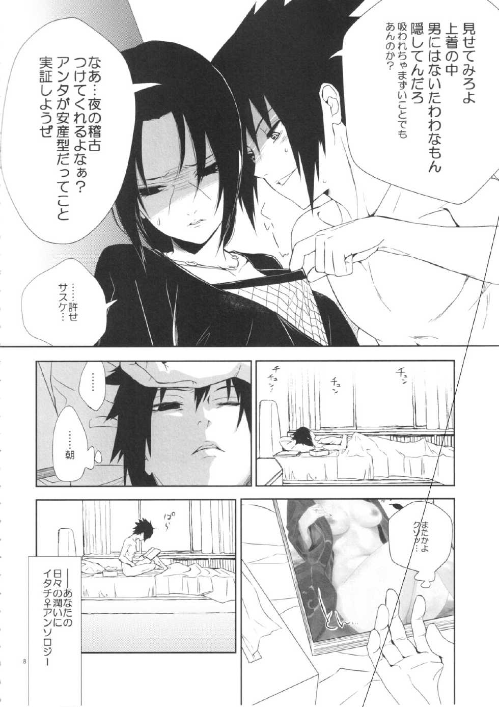 (C86) [ice*ico (Various)] Itachi Nyotai-ka Seijin Muke Anthology "Anekan" (NARUTO) - Page 7