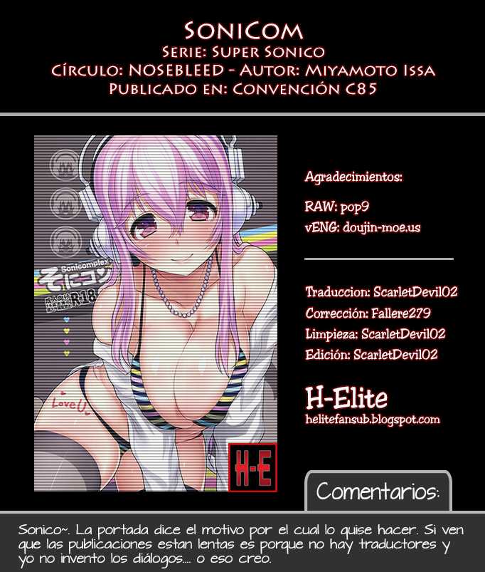 (C85) [NOSEBLEED (Miyamoto Issa)] SoniCom (Super Sonico) [Spanish] [H-Elite] - Page 24