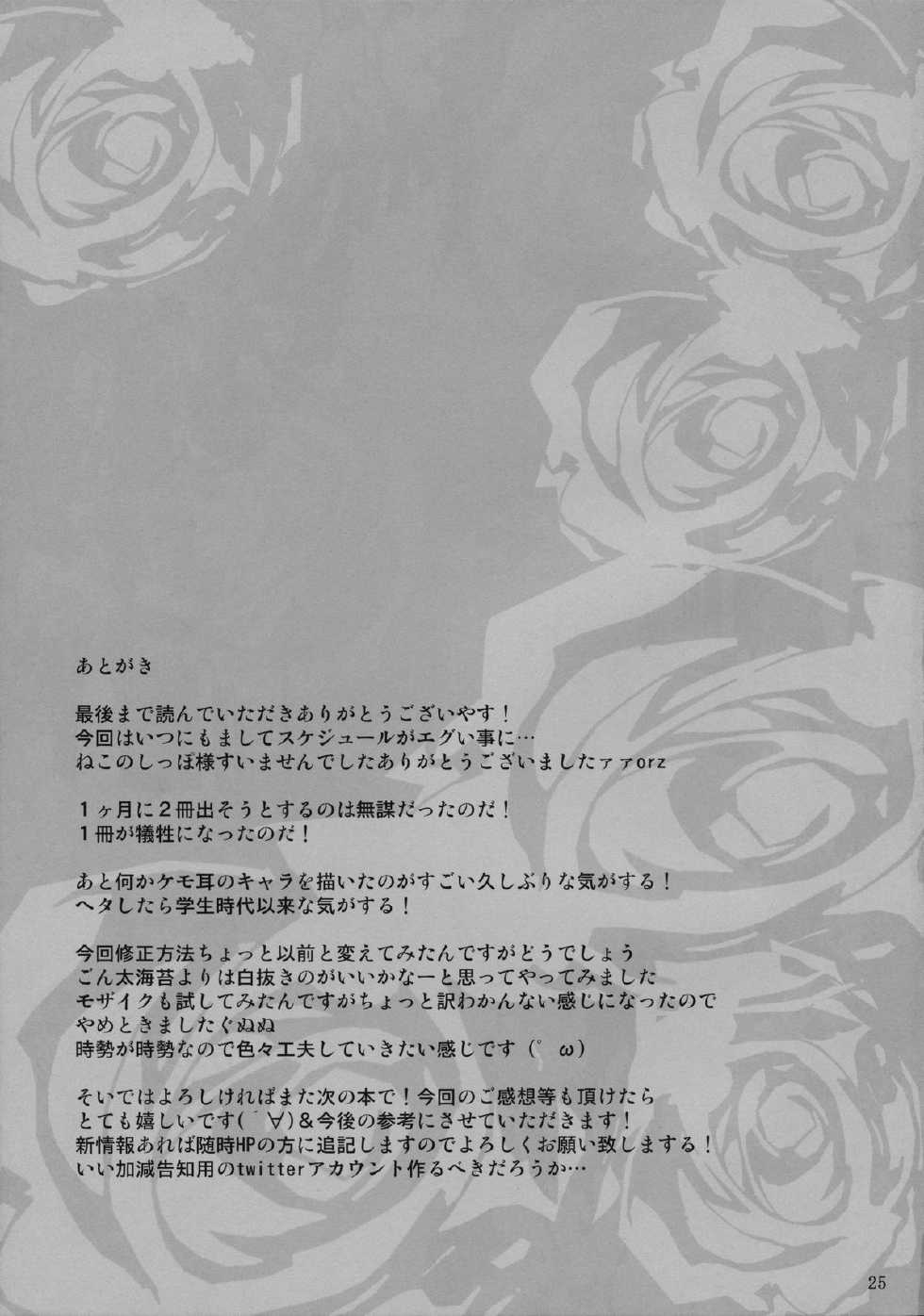 (C86) [MegaSoundOrchestra (Sanwaribiki)] Gensou Enkou -Inaba- (Touhou Project) - Page 24