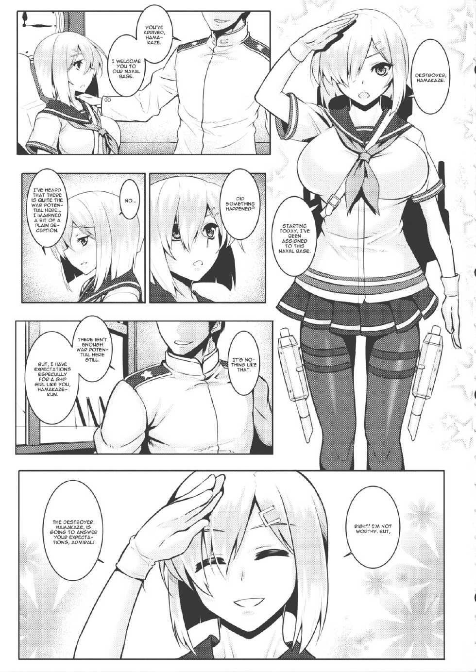 (C86) [Avion Village (Johnny)] A-gou Tokushu Ian Ninmu Senjuu Kuchikukan Hamakaze (Kantai Collection -KanColle-) [English] [CGrascal] - Page 2