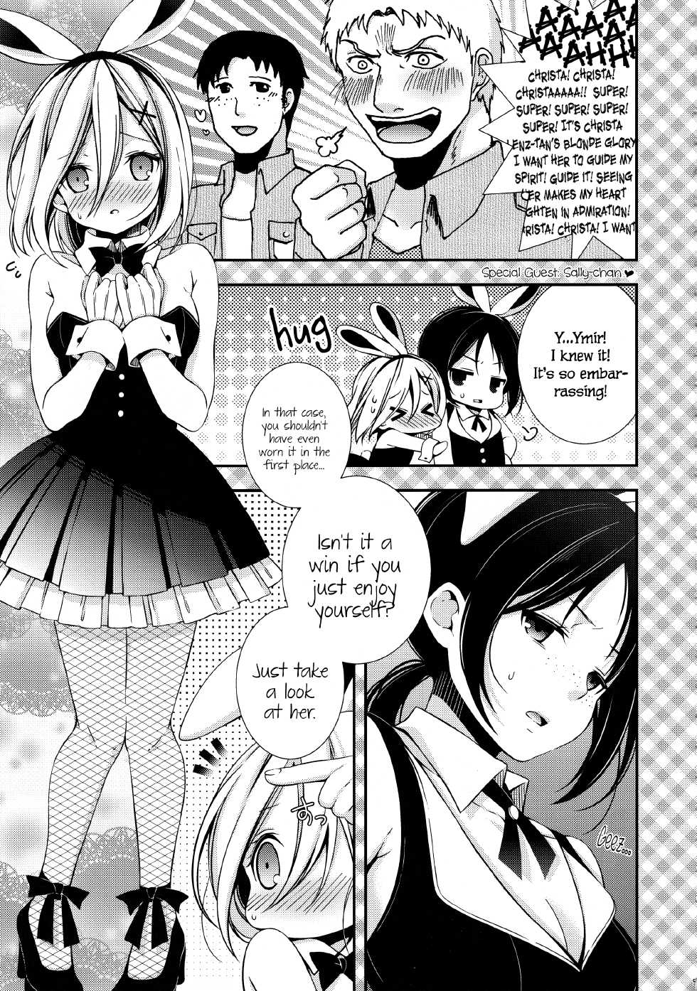 (FALL OF WALL Nagoya) [Sangatsu no Osakai (Sangatsu)] Bunny Girl no Mikasa to Eroi koto suru Hon (Shingeki no Kyojin) [English] {Crystalium} - Page 5