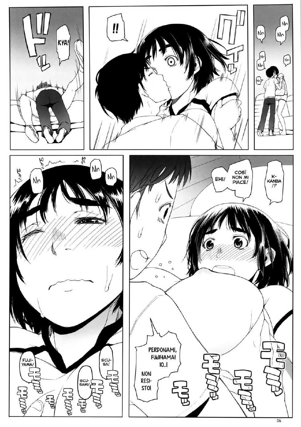 (C86) [Asaki Blog Branch Office (Asaki Takayuki)] Fujiyama-san no Hatsujouki (Fujiyama-san wa Shishunki) [Italian] {Hentai Extra} - Page 6