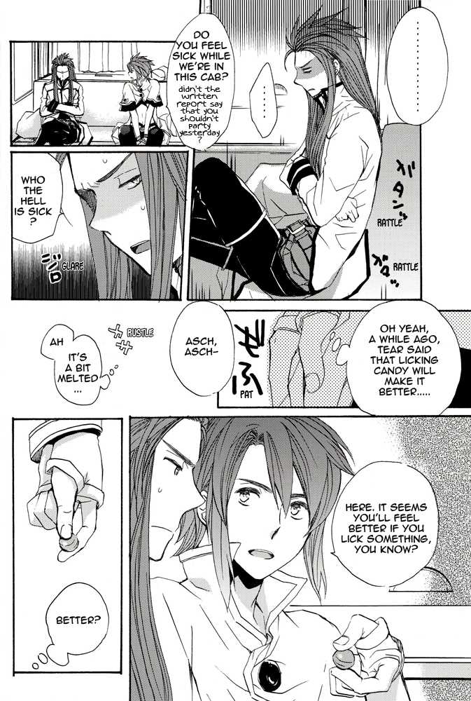 [Funyamafu (Sakazuki Ran)] Basha no Naka. | In the Cab (Tales of the Abyss) [English] [AMASEI] - Page 3