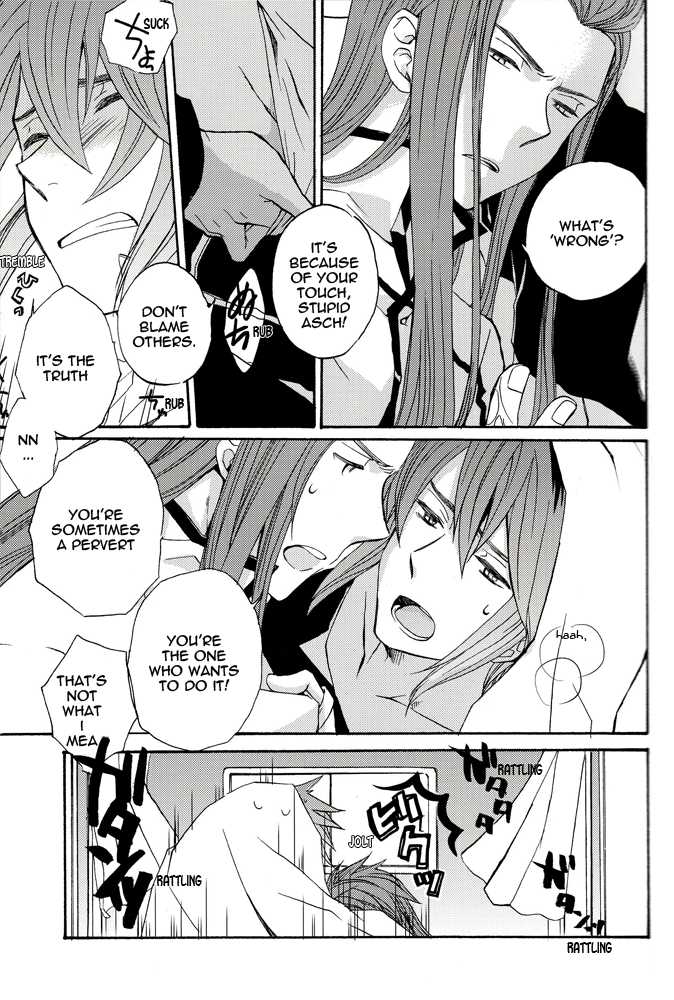 [Funyamafu (Sakazuki Ran)] Basha no Naka. | In the Cab (Tales of the Abyss) [English] [AMASEI] - Page 10