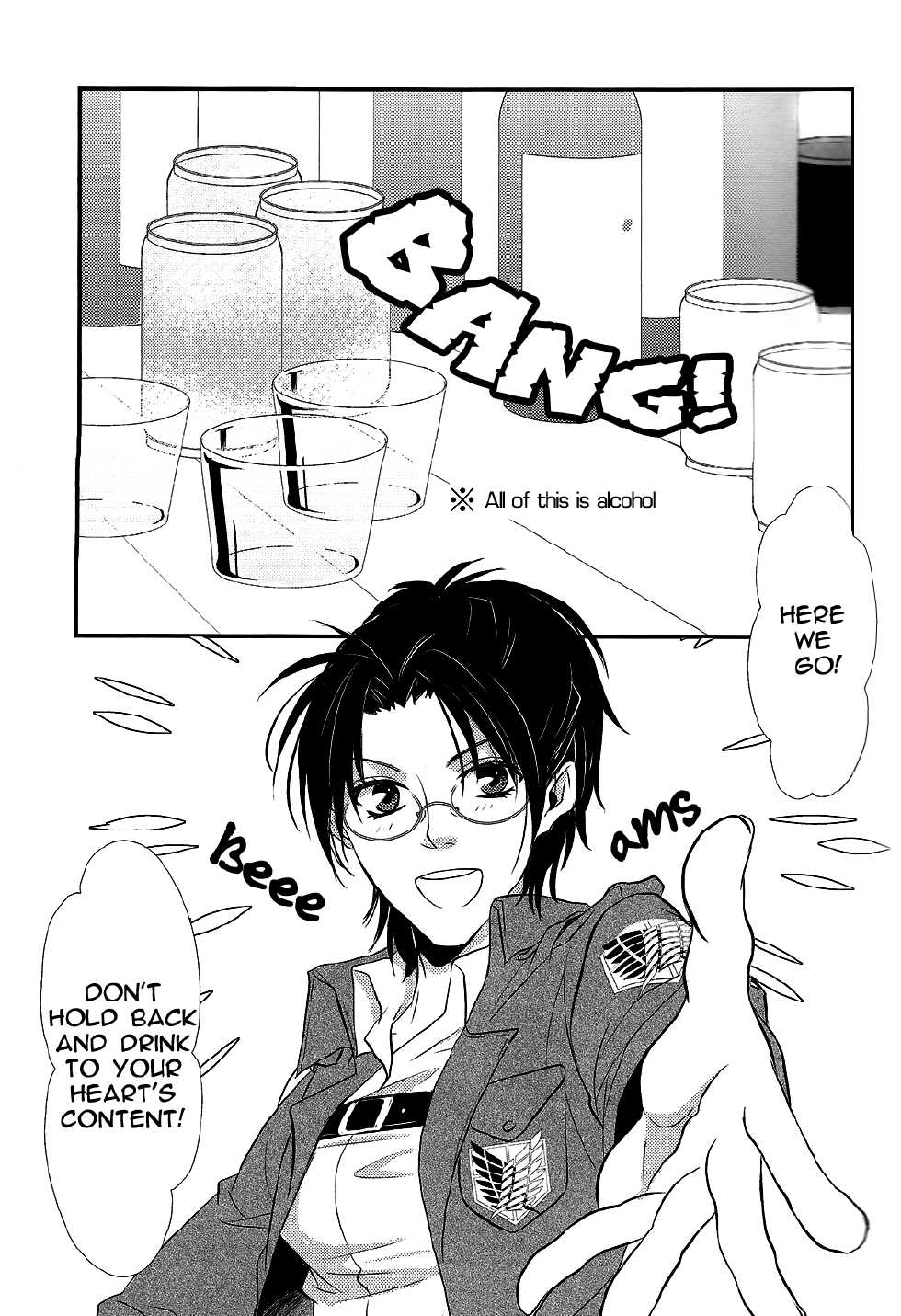 (Kuchikukei!) [SHINGEKI666 (Kitazawa Seiko)] Osake wa Hatachi ni Natte Kara! | Drink after you turn 20 (Shingeki no Kyojin) [English] [KEY AND CRAVAT] - Page 3