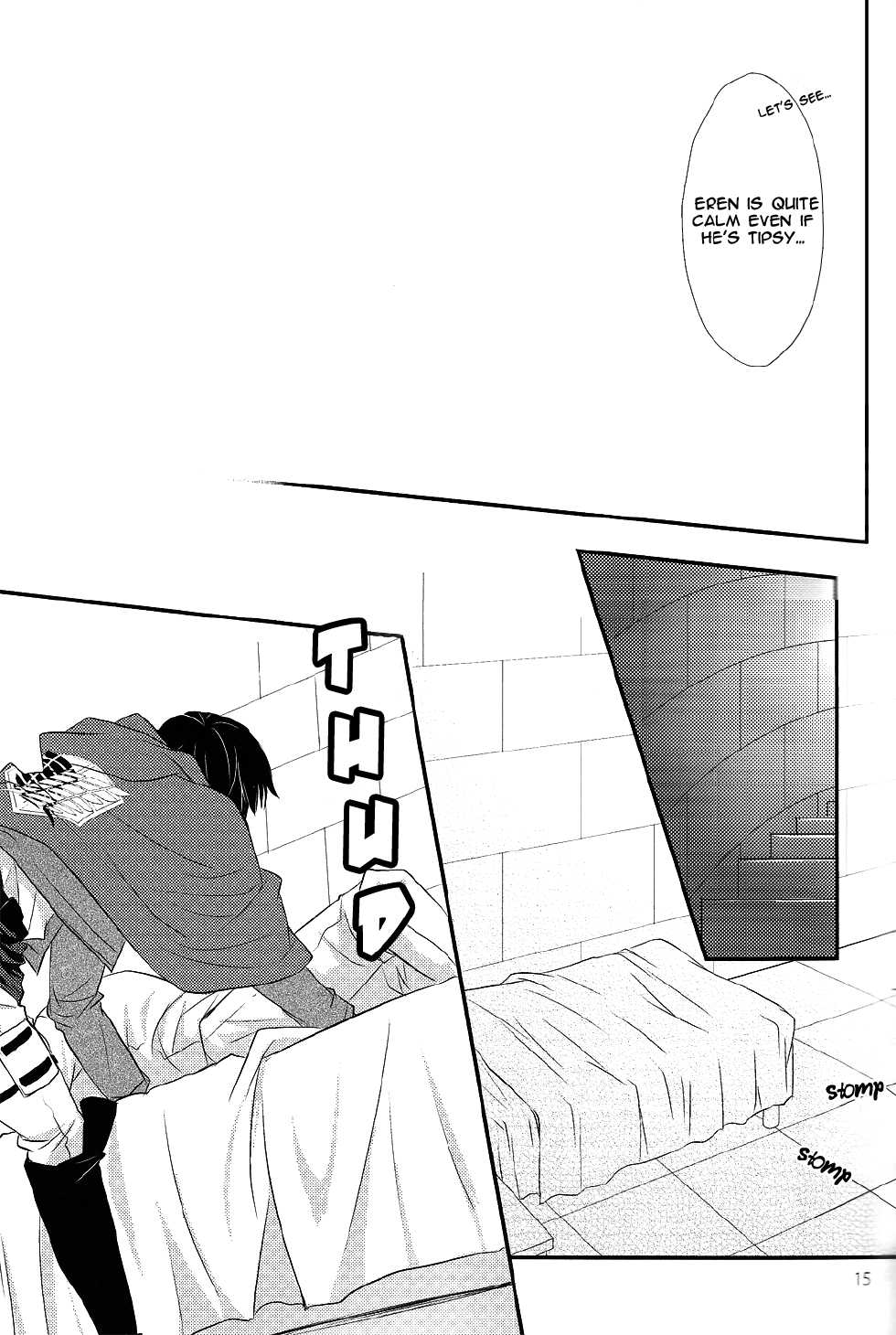 (Kuchikukei!) [SHINGEKI666 (Kitazawa Seiko)] Osake wa Hatachi ni Natte Kara! | Drink after you turn 20 (Shingeki no Kyojin) [English] [KEY AND CRAVAT] - Page 13