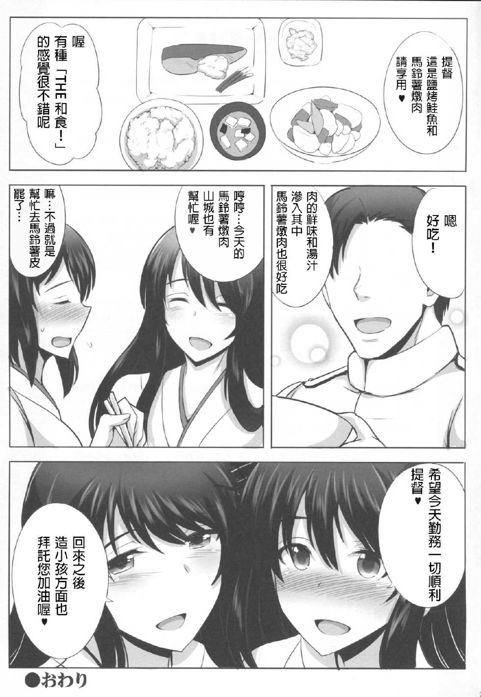 (C86) [Yuasa Rengou (Jean Louis)] Okusama wa Fusou Shimai (Kantai Collection -KanColle-) [Chinese] [春日野白x故郷の温もり漢化] - Page 26