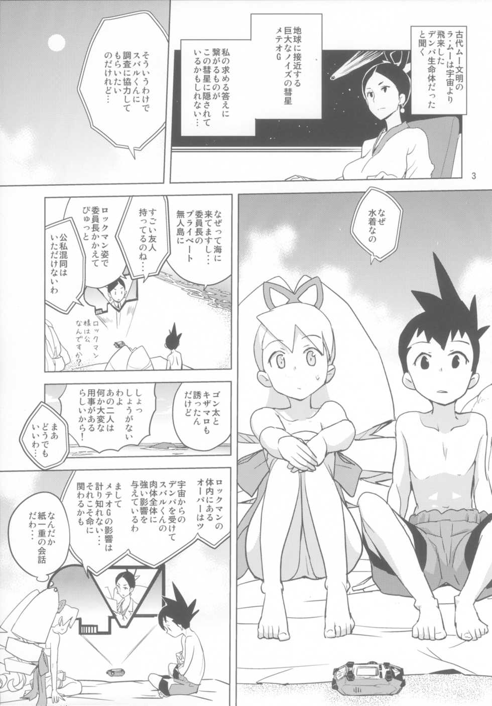 (C86) [Zenra Restaurant (Heriyama)] LUNATIC SUMMER (Mega Man Star Force) - Page 3