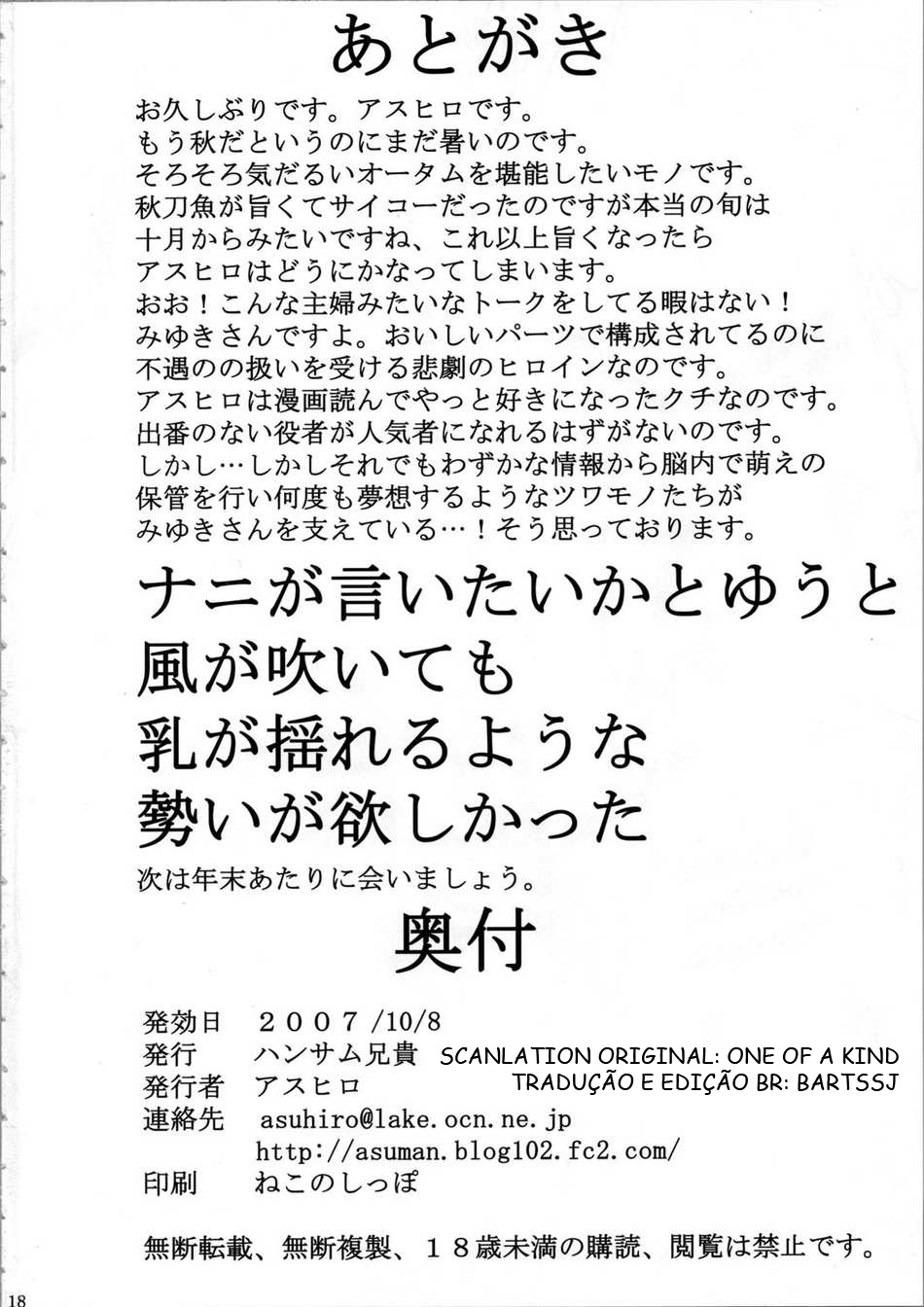 (SC37) [Handsome Aniki (Asuhiro)] Chijou no Hoshi (Lucky Star) [Portuguese-BR] [BartSSJ] - Page 18