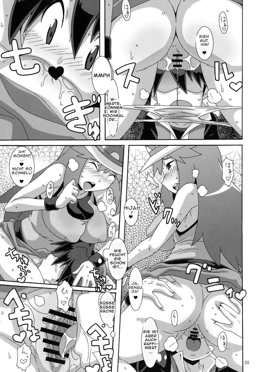 (C80) [Akusei-Shinseibutsu (Nori)] Aoba - Blue:Leaf (Pokemon) [German] [SchmidtSST] - Page 4