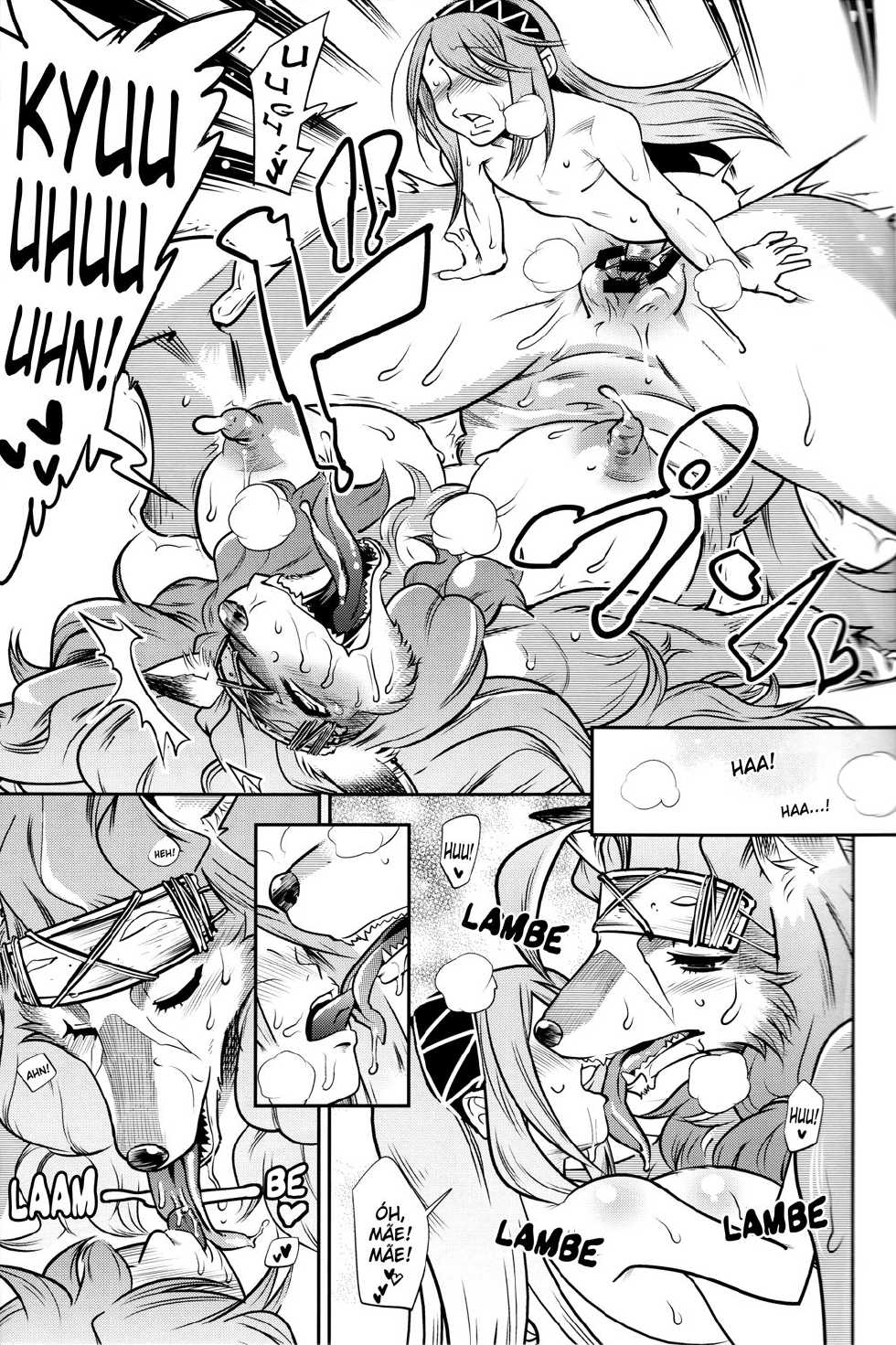 (Kansai! Kemoket 2) [Felicitan (Kemonono★)] Ookami Shounen Ken-chan [Portuguese-BR] [HentaiEyeBR] - Page 20