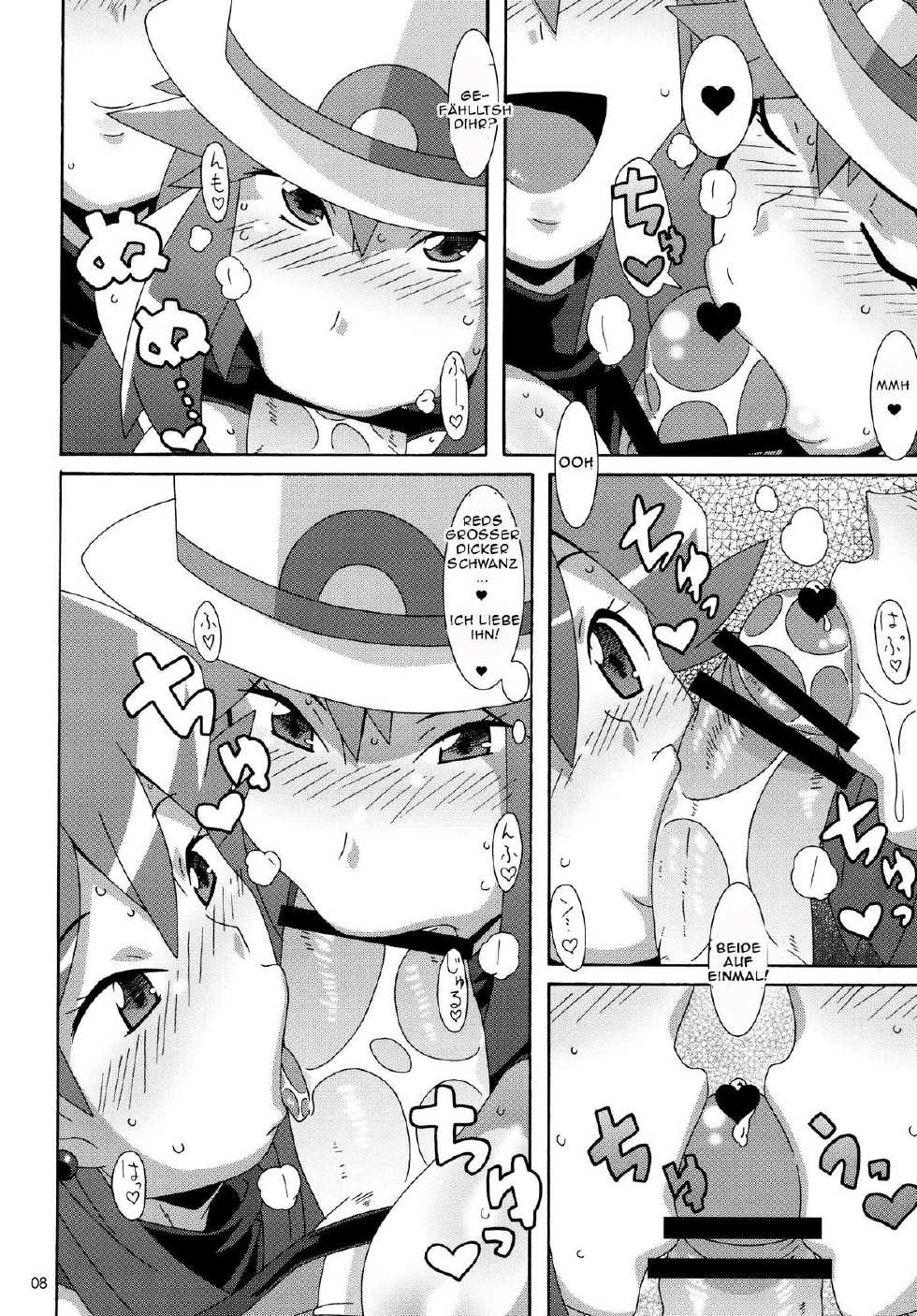 (C80) [Akusei-Shinseibutsu (Nori)] Aoba - Blue:Leaf (Pokemon) [German] [SchmidtSST] - Page 7