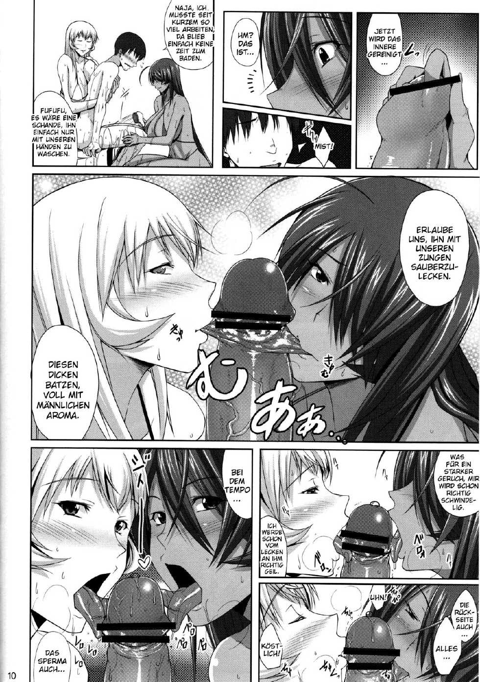 (C84) [Kikuya (Kimura Naoki)] H na Omise no Toku A Kyuu Toushi 2 Rinsha (Ikkitousen) [German] {schmidtsst} - Page 9