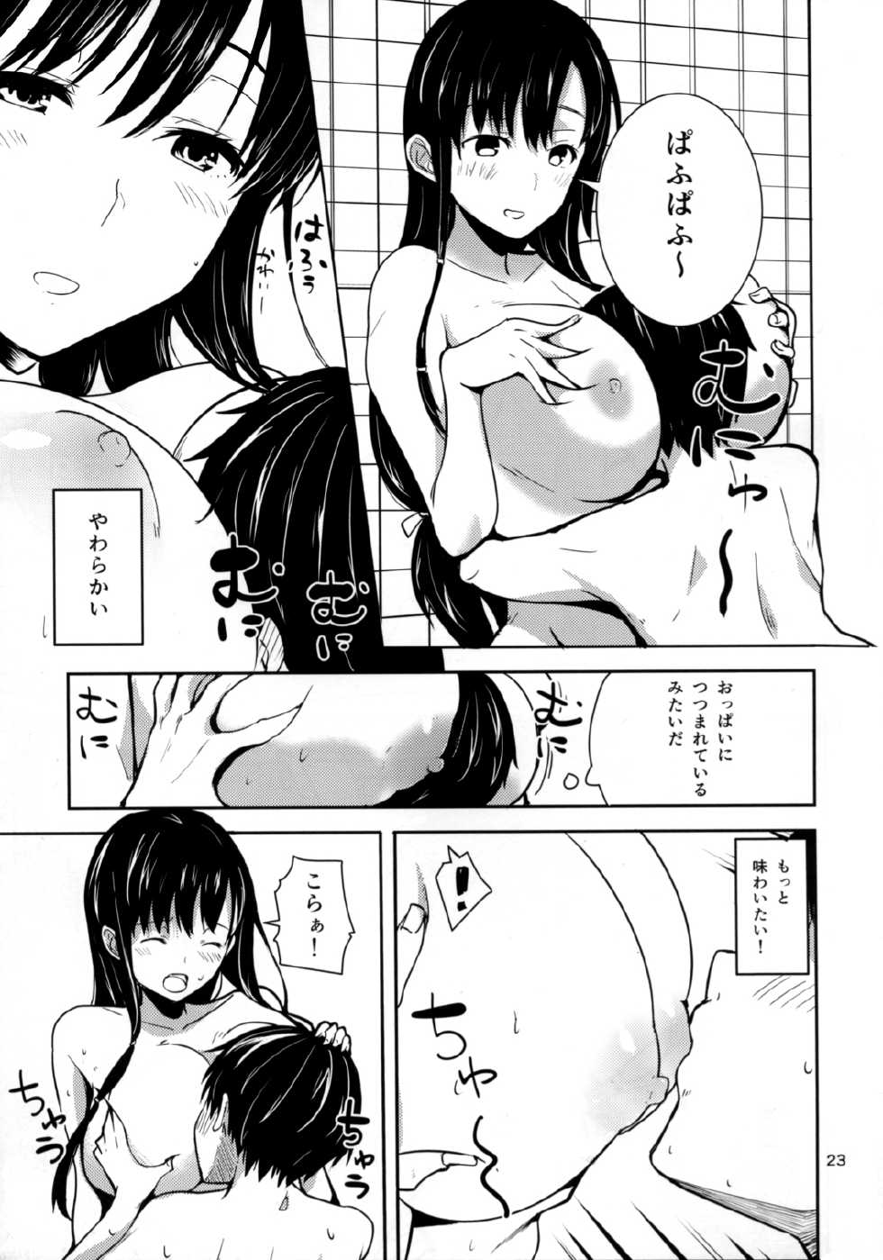 (C86) [AMAYADORI+ (Harenochiame)] Kirishima no Mori (Saki) - Page 23