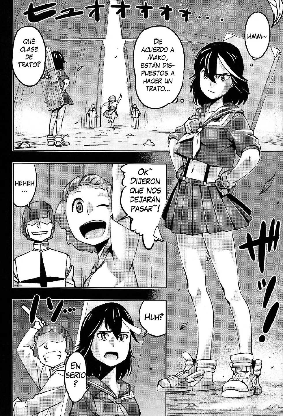 [Yasakanomagatama (Magatama)] Sei Isou Ki! Hanru ka Hanrareru ka | Sex Threads Equipped! Fuck or Be Fucked (Kill la Kill) [Spanish][El Brujo] - Page 3