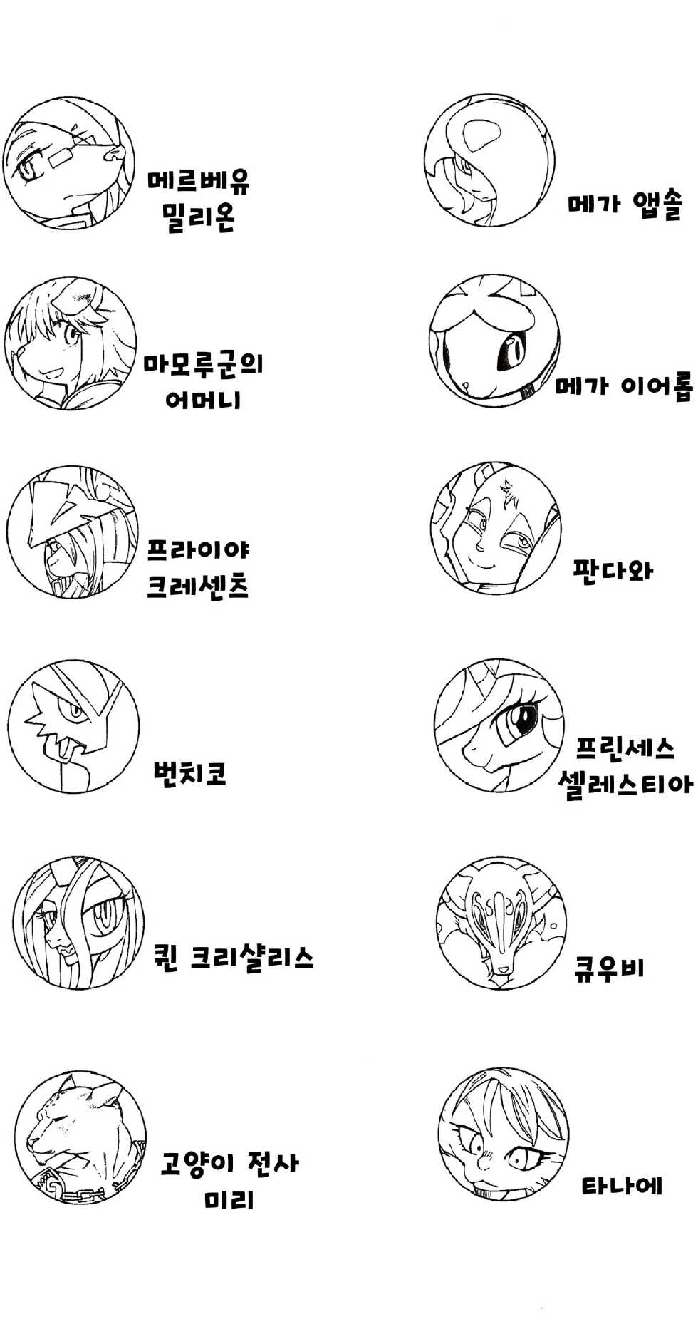 (C86) [Kemono Ekaki no Kousoku 2 (Sindoll)] Mesukemo Catalog Transform [Korean] [TeamHumanTrash] - Page 2
