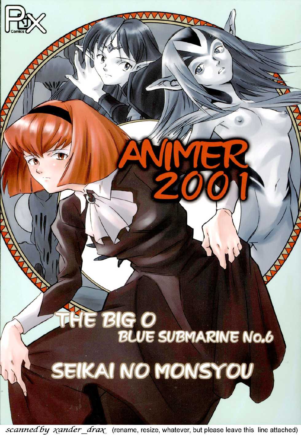 (C58) [PX-Dan Nihon Shibu (Honda Kurio)] Animer 2001 (Big O, Blue Submarine No. 6, Crest of the Stars) [English] [EHCOVE] - Page 1