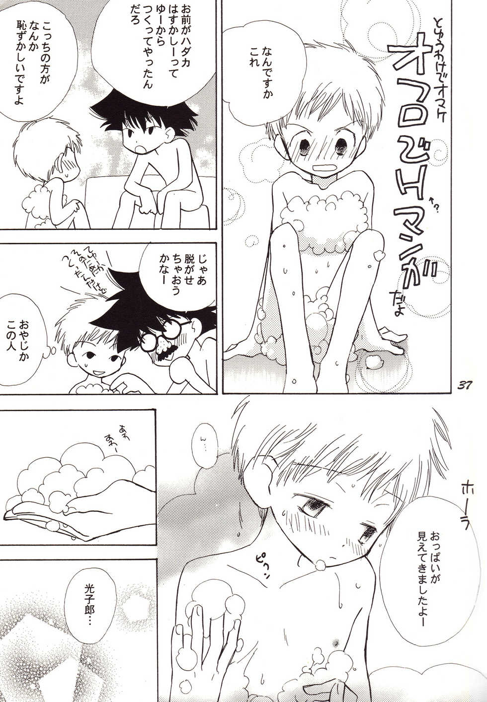 (C60) [SUMMER CHILD (Gin Kemeko)] Acchi Muite Hoi Kocchi Muite Chu (Digimon Adventure) - Page 37