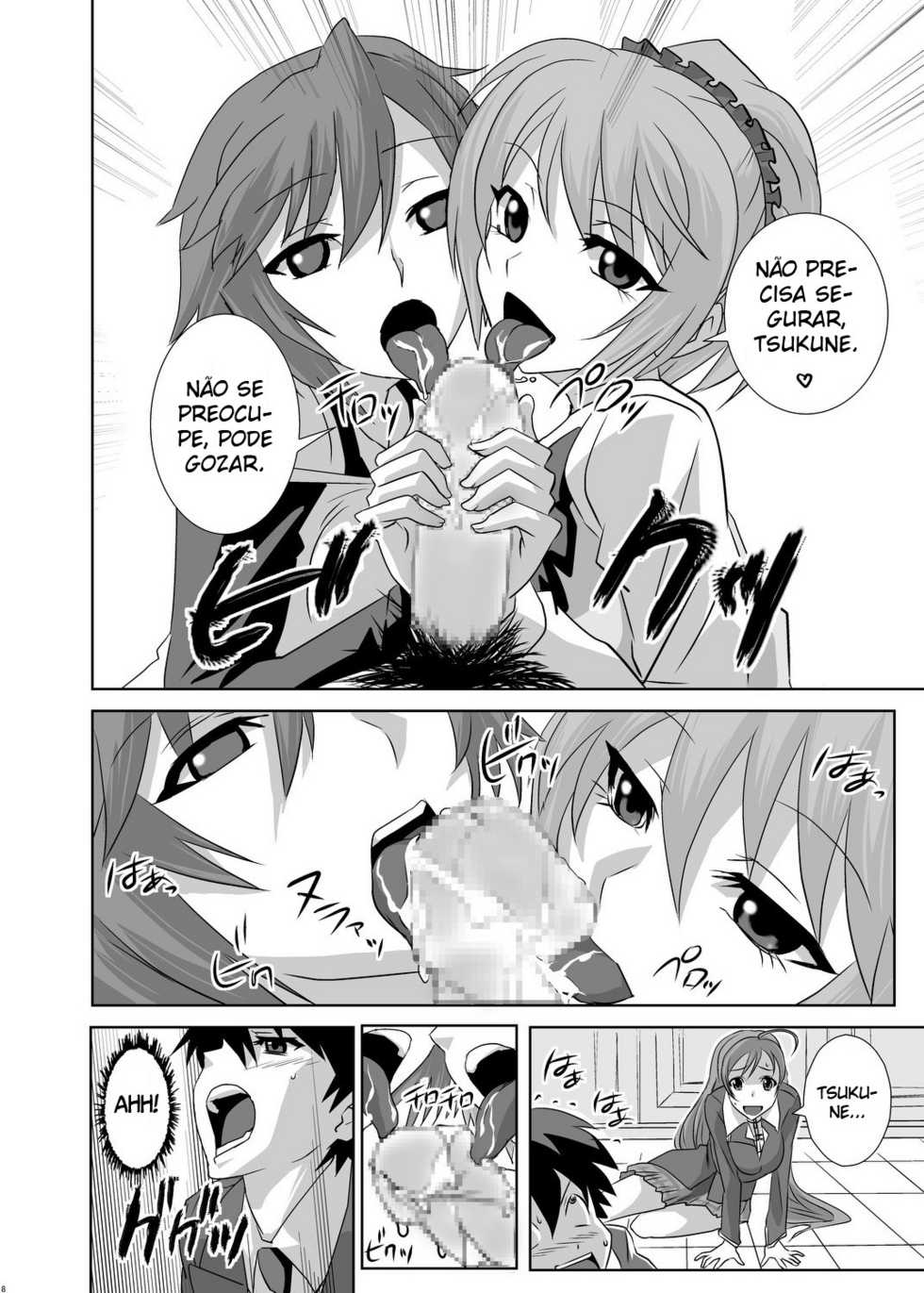 [Kamoro-Sa-Z (Oobanburumai)] Kapuchuu to Vampire (Rosario + Vampire) [Portuguese-BR] [BartSSJ] [Digital] - Page 8