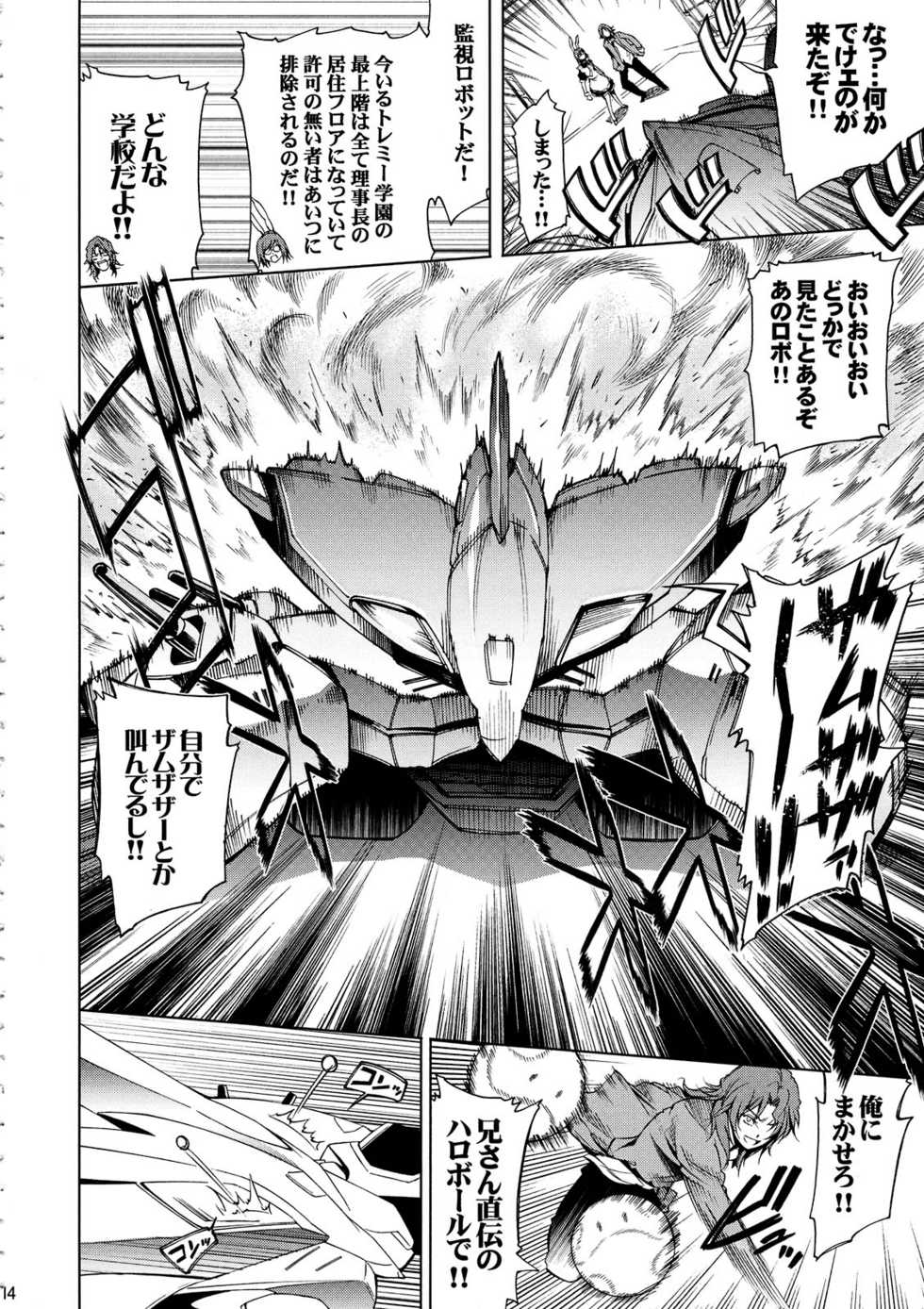 (C75) [OMEGA 2-D] Shiritsu Toremi Gakuen Honoo no Kainyu Tenkousei Second Season (Gundam00) - Page 14